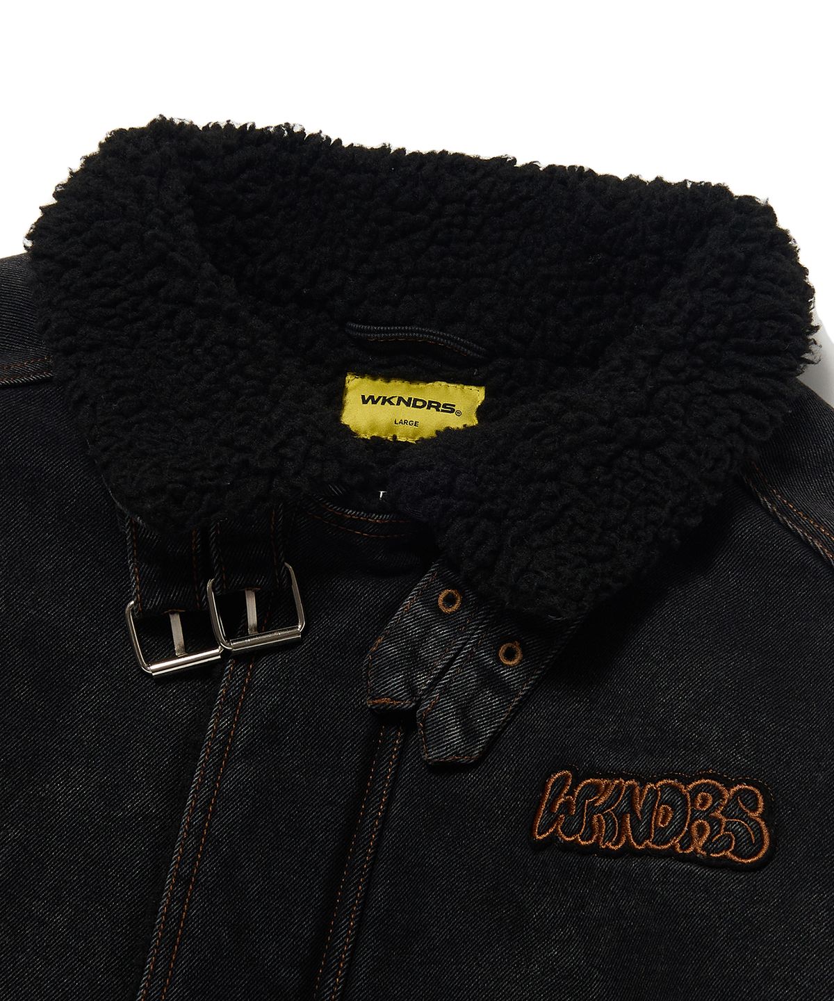 위캔더스(WKNDRS) DENIM SHERPA JK (BLACK)