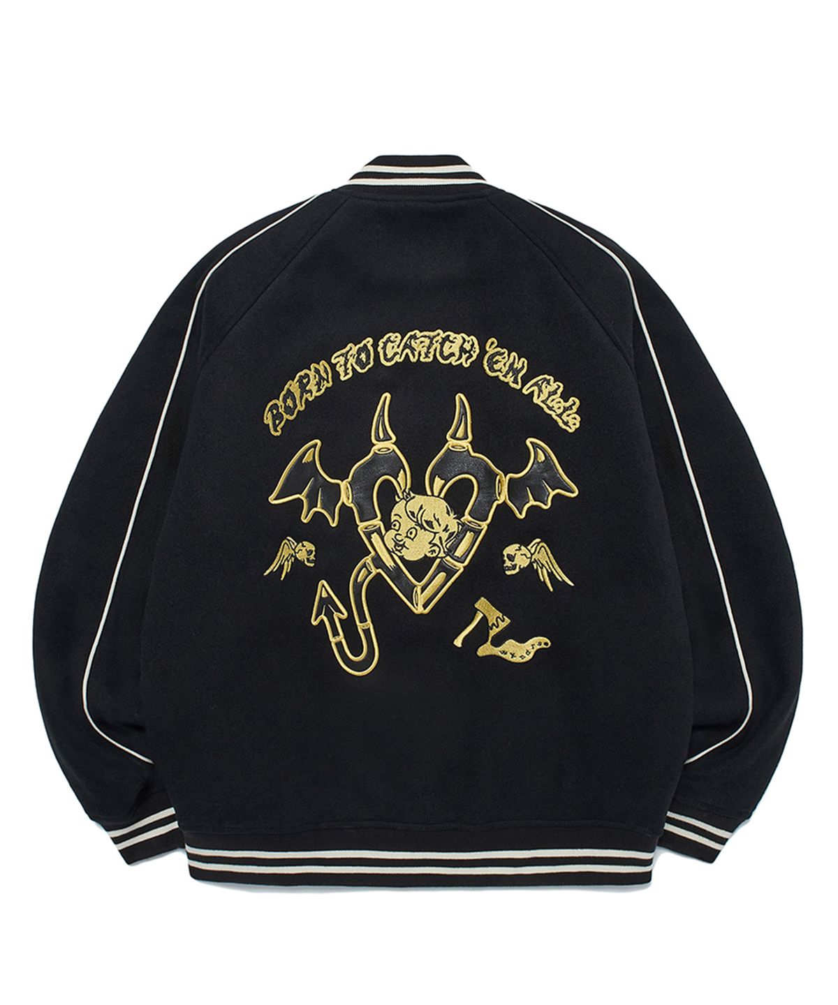 위캔더스(WKNDRS) ANGEL STADIUM JACKET (BLACK)