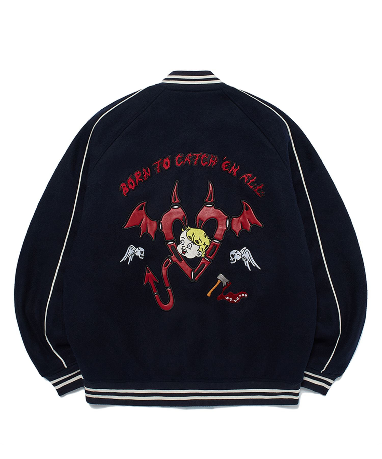 ANGELS スタジアムジャケット ネイビー MLB スタジャン JH Design/ジェイエイチデザイン LOS ANGELS