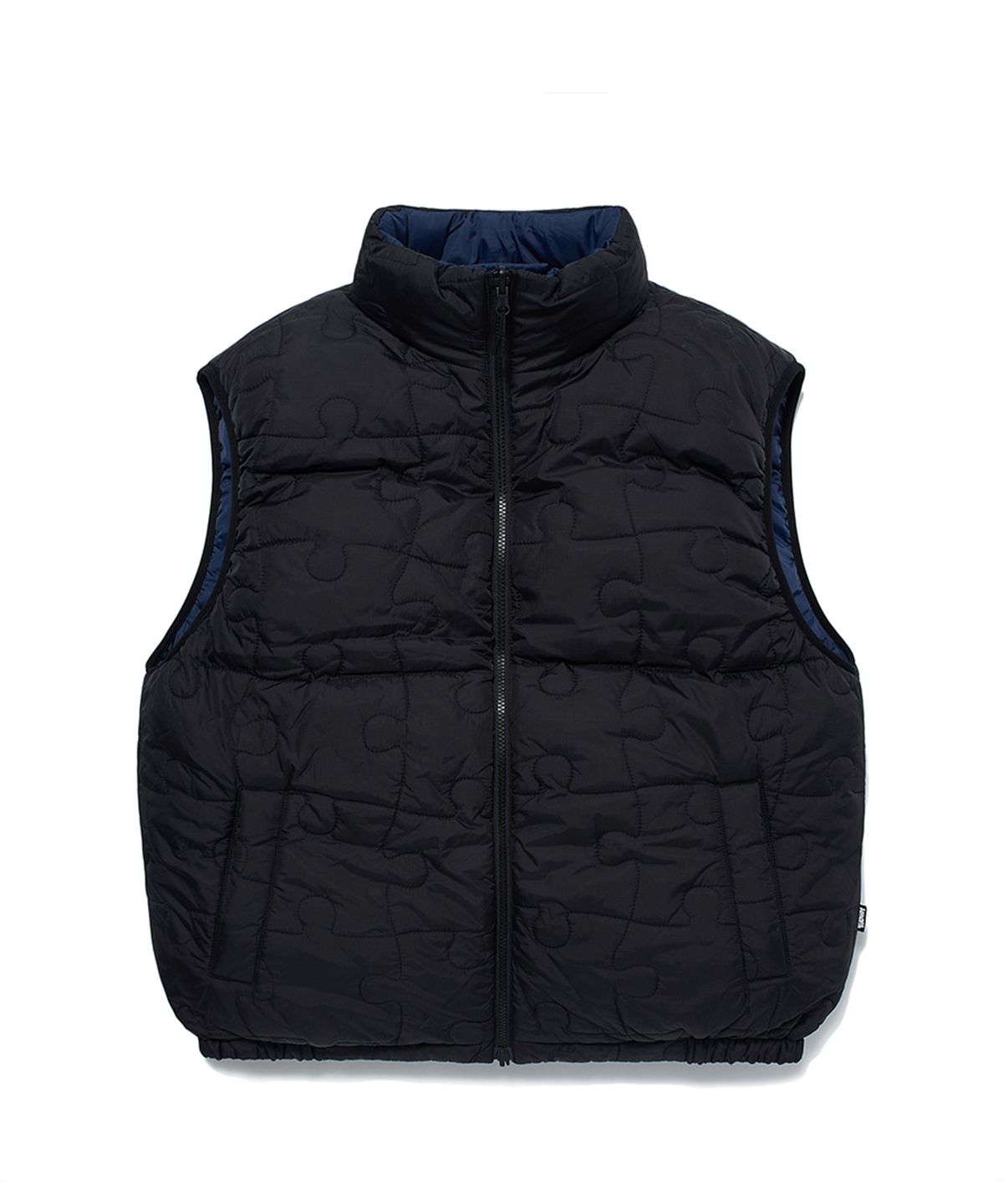 위캔더스(WKNDRS) PUZZLE PUFFER VEST (BLACK)