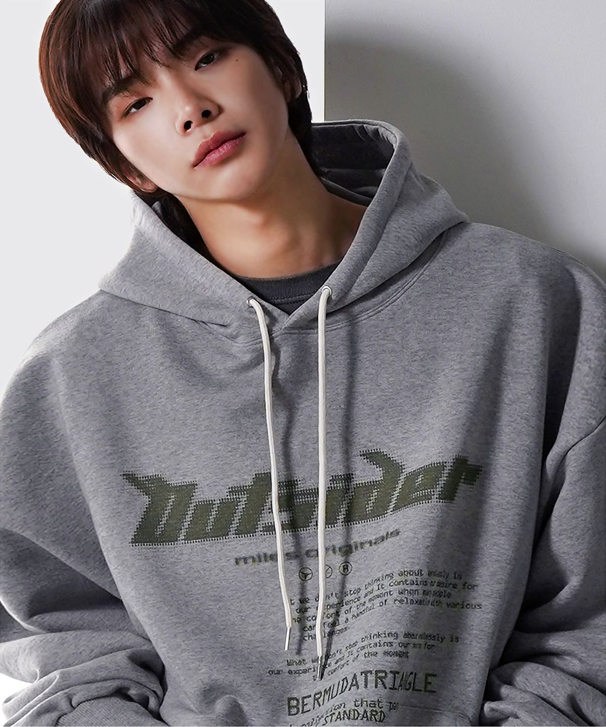 더마일(THEMILE) 아웃사이더 오리지널 스웨트 후드 GREY