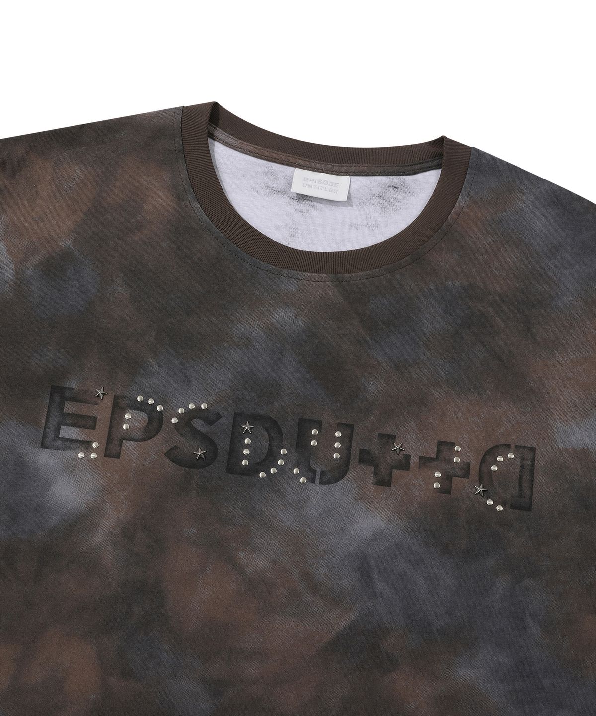 에피소드 언타이틀(EPISODE UNTITLED) SIGNATURE LOGO HOTPIX T-SHIRT_MIX BROWN