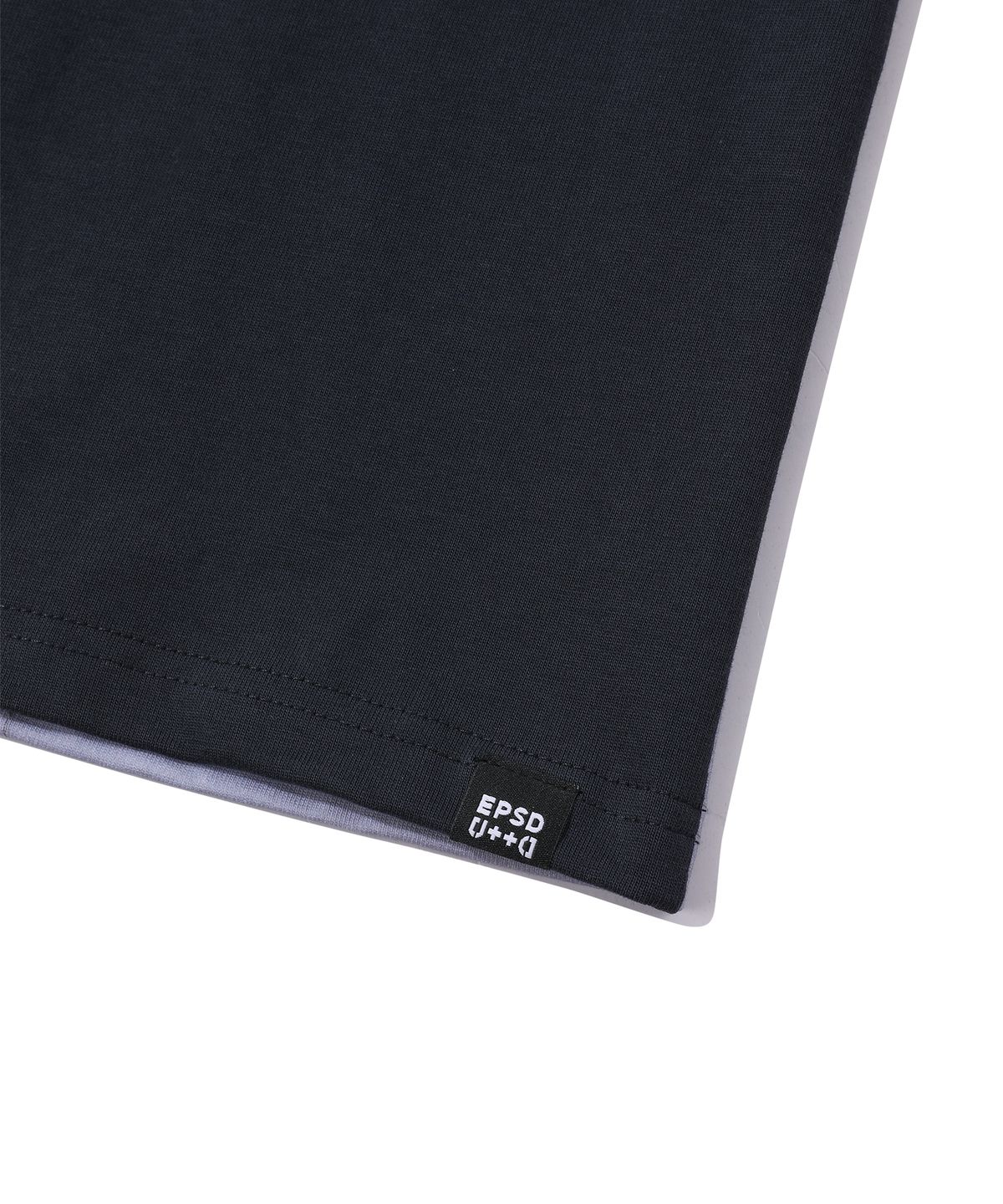 에피소드 언타이틀(EPISODE UNTITLED) GRADATION PRINTING CUT-OFF T-SHIRT_NAVY