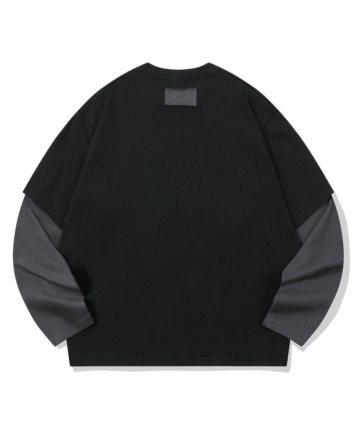 에피소드 언타이틀(EPISODE UNTITLED) SIGNATURE LOGO PATCHWORK LONG SLEEVES_BLACK