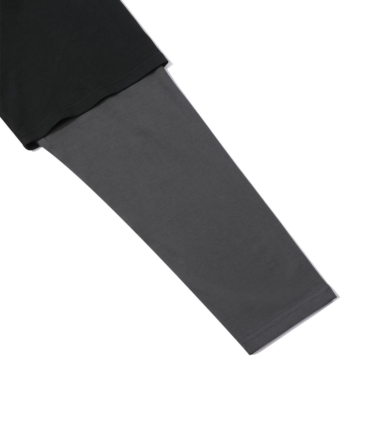 에피소드 언타이틀(EPISODE UNTITLED) SIGNATURE LOGO PATCHWORK LONG SLEEVES_BLACK