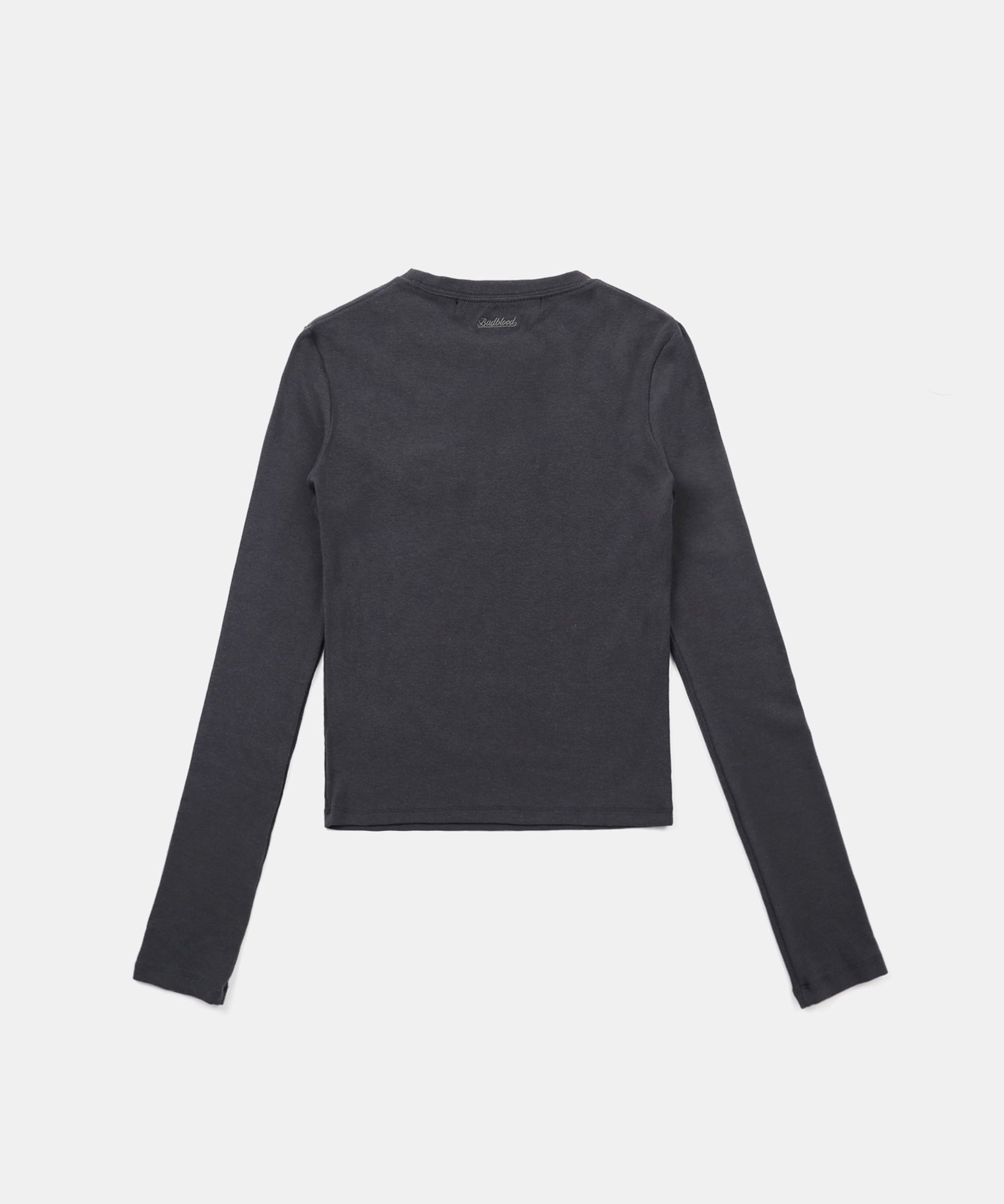 【BADBLOOD】ビヨンドソフトモックネックロングスリーブ - ブ MUSINSA | BADBLOOD Beyond Soft Long Sleeve - Charcoal