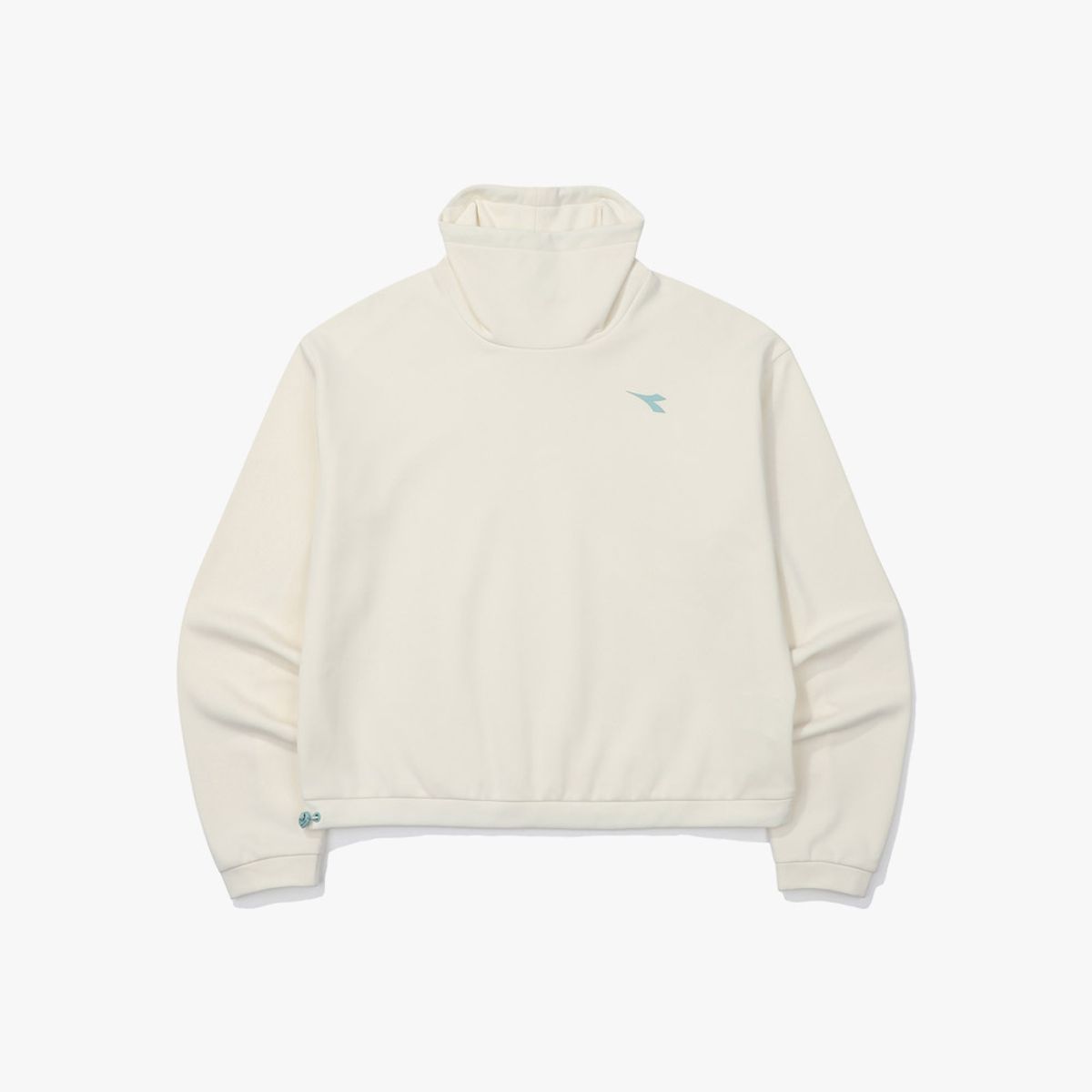 디아도라(diadora) 테니크 웜업 맨투맨 우먼 IVORY