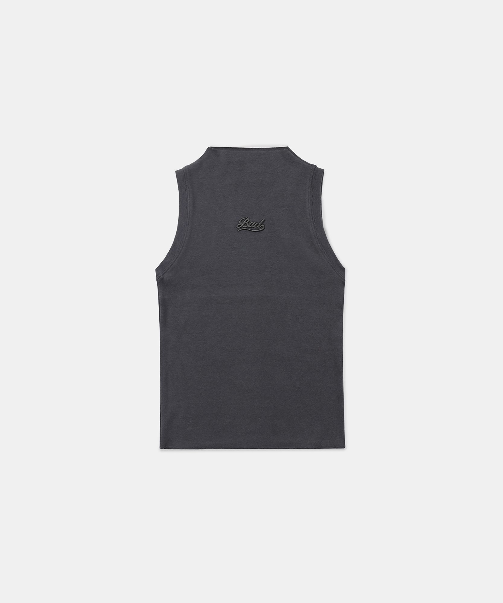 MUSINSA | BADBLOOD Beyond Soft Mockneck Tank - Charcoal