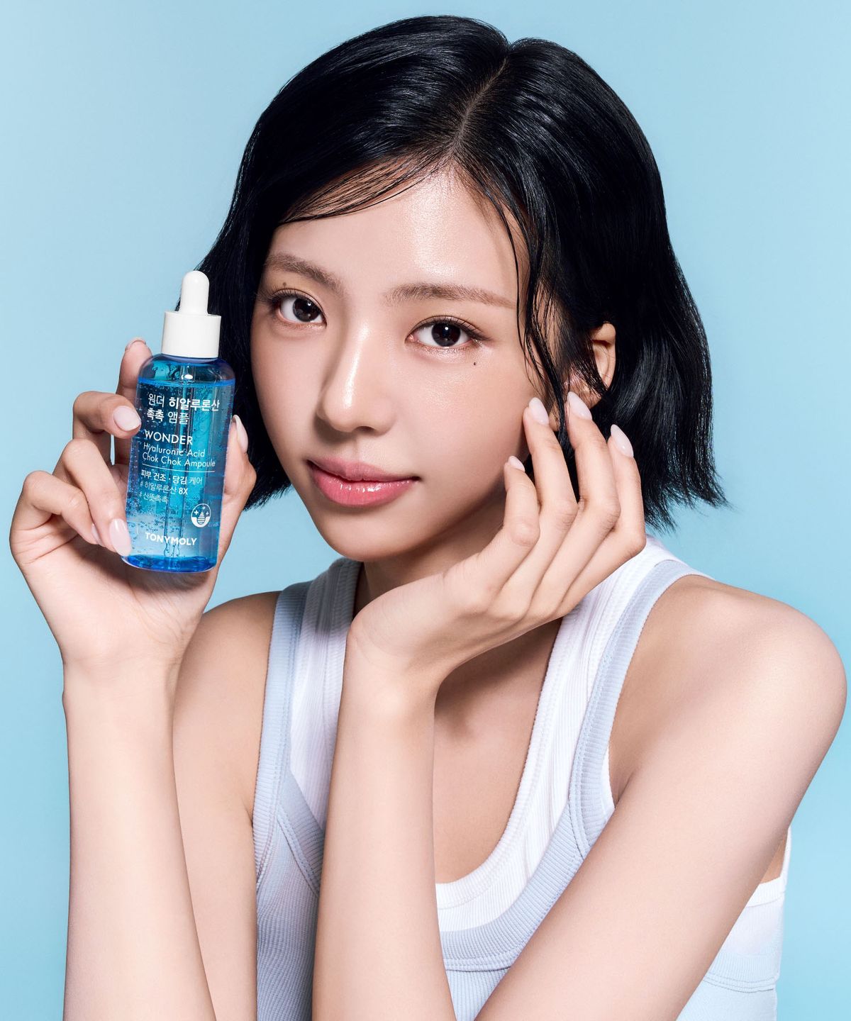 토니모리(TONYMOLY) [2pack] 원더 히알루론산 촉촉 앰플 100ml+히알루론산 마스크팩 3매