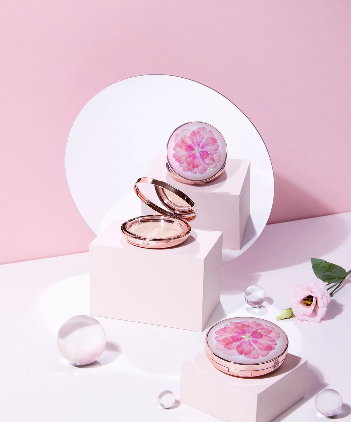 메이크업헬퍼(MAKEUP HELPER) 아트 팩트 오리지널 프로 피니쉬 25g 폴인 러브 브러쉬 세트