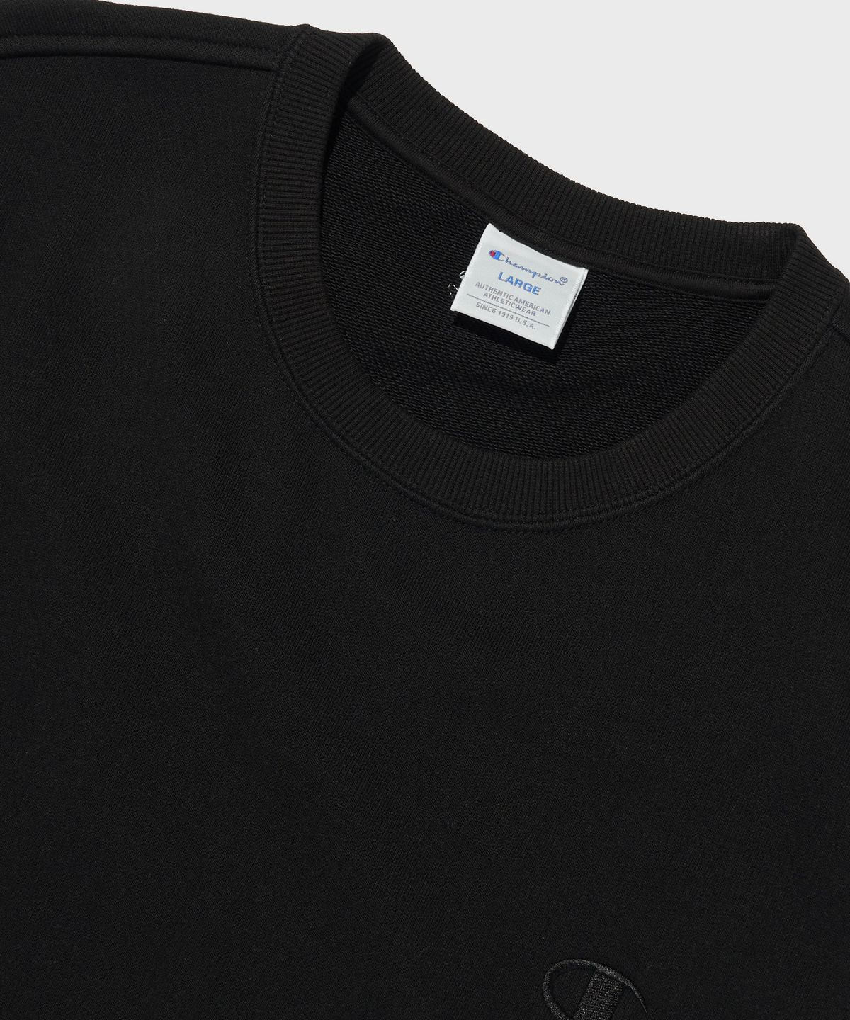 챔피온(CHAMPION) 오버핏 스웨트 조끼 Black