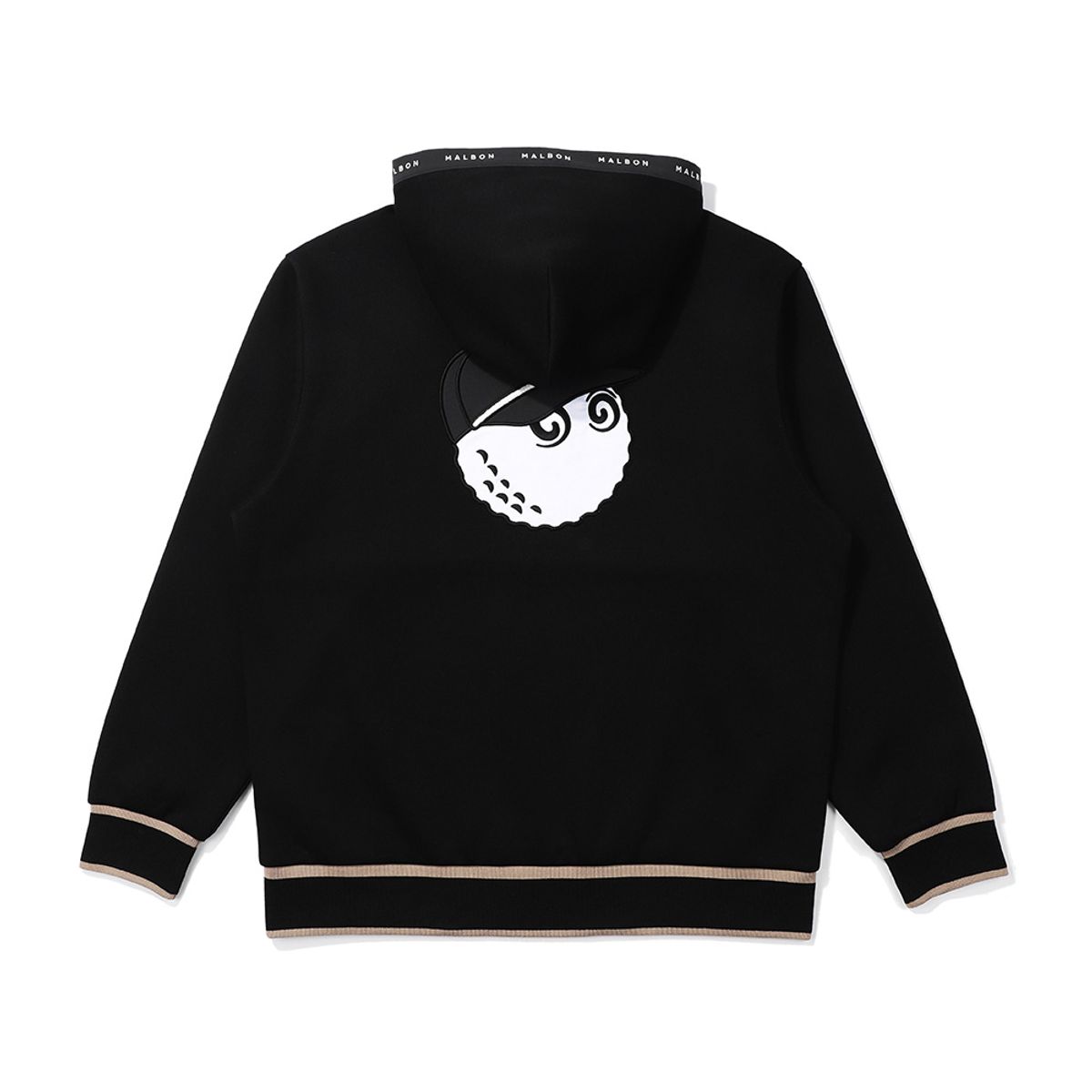말본 골프(MALBON GOLF) 에어리 후드티셔츠 BLACK (MAN)