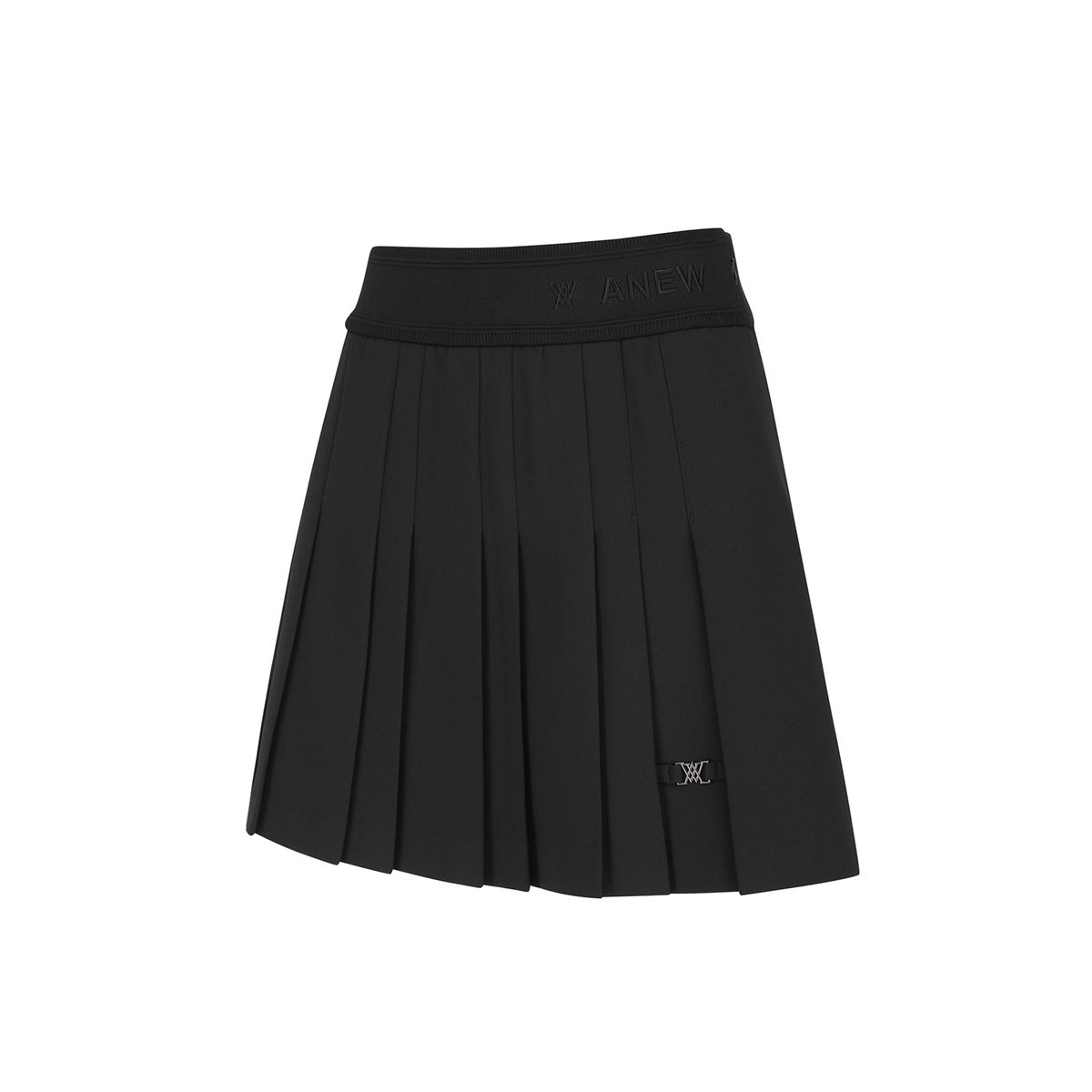 어뉴골프(ANEW GOLF) W FLEECE PLEATED SQ_BK