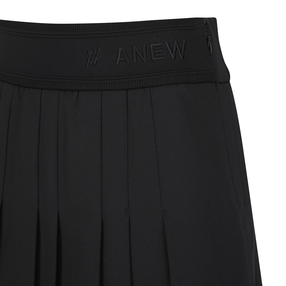 어뉴골프(ANEW GOLF) W FLEECE PLEATED SQ_BK