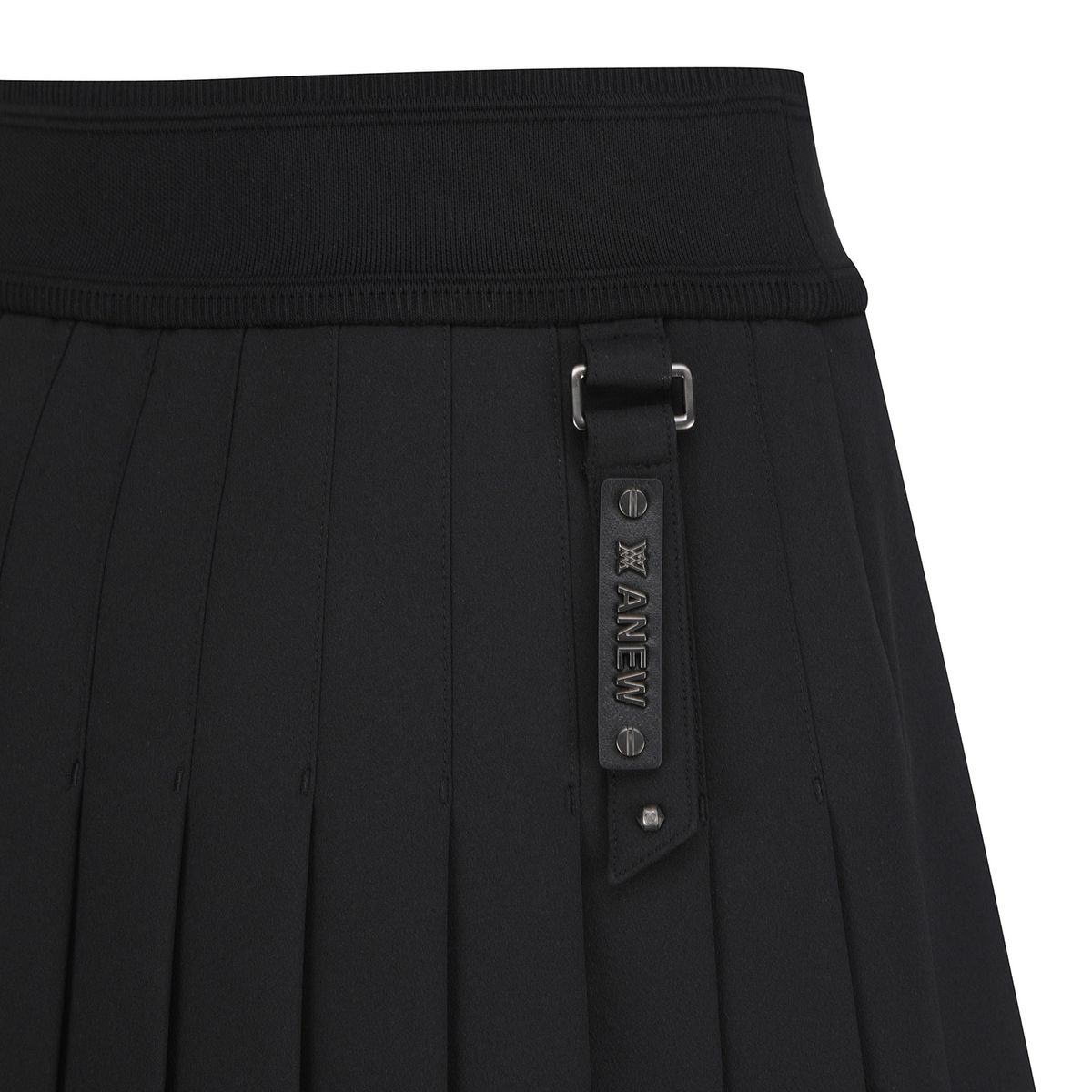 어뉴골프(ANEW GOLF) W FLEECE PLEATED SQ_BK
