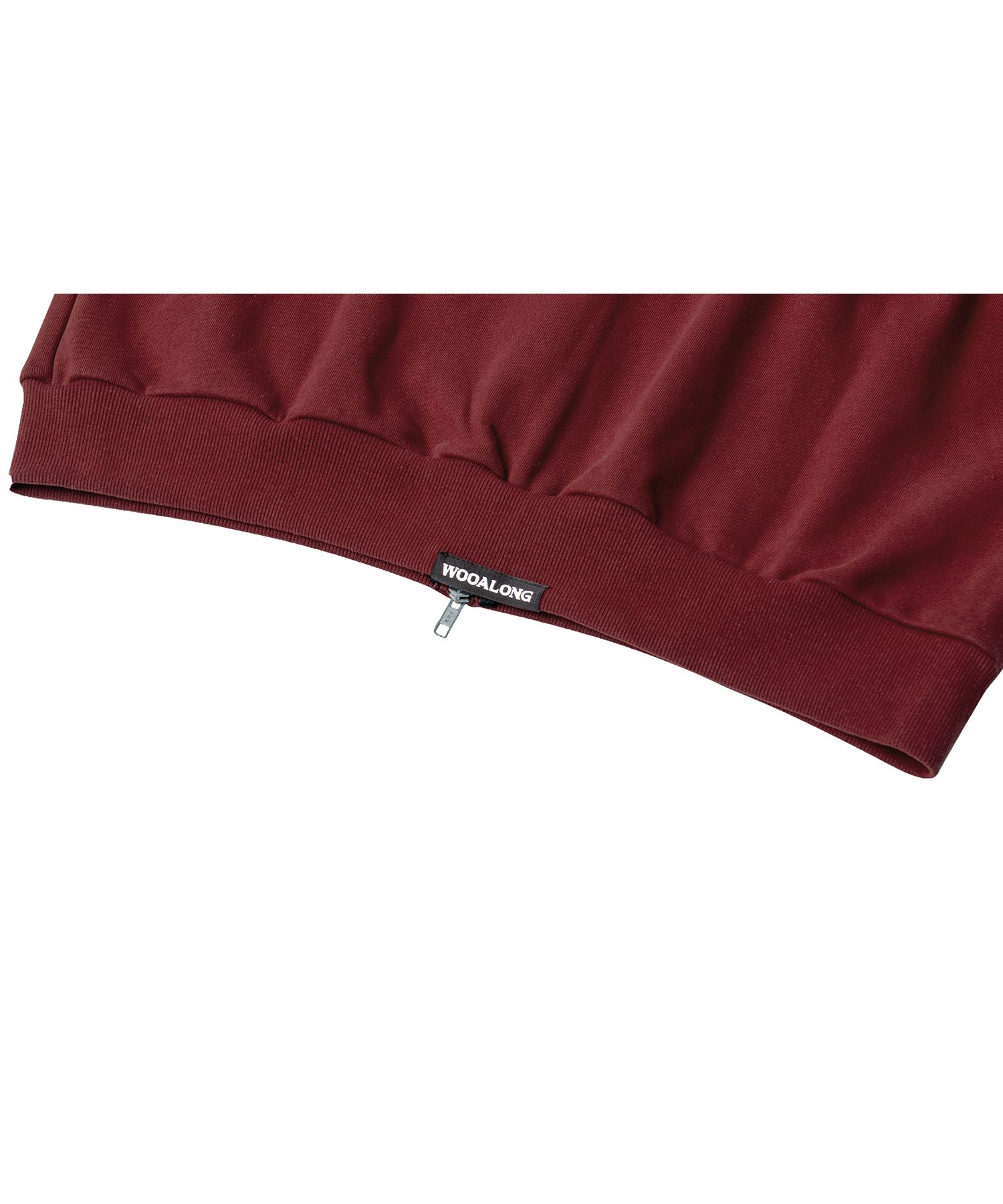 【WOOALONG】 Signature slim hood zip-up Signature slim hood zip-up - BRICK RED - WOOALONG | 60