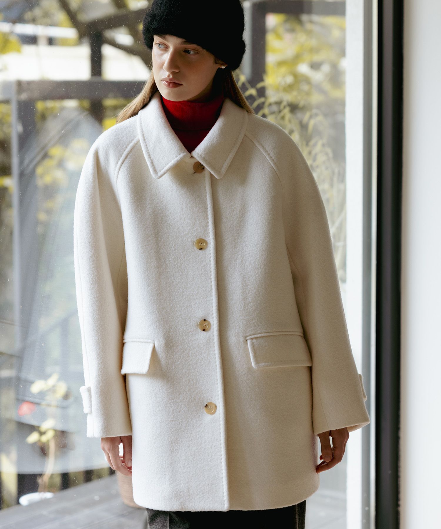 튜드먼트(TTUDEMENT) CLASSIC WOOL HALF COAT CREAM - 사이즈 & 후기