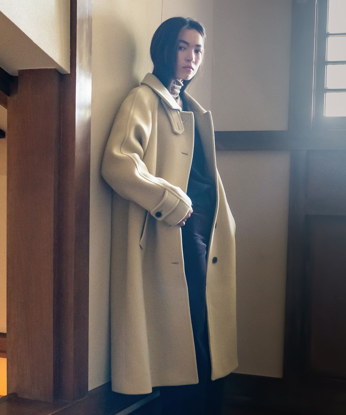 튜드먼트(TTUDEMENT) BALMACAAN WOOL COAT BUTTER