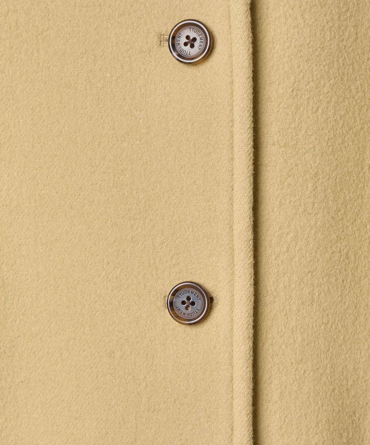 튜드먼트(TTUDEMENT) BALMACAAN WOOL COAT BUTTER