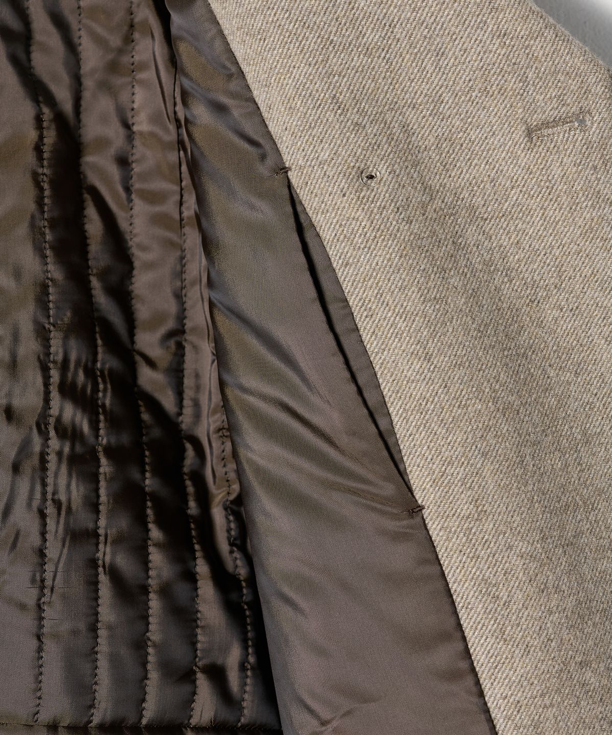 튜드먼트(TTUDEMENT) WOOL BLENDED PEACOAT MOCHA
