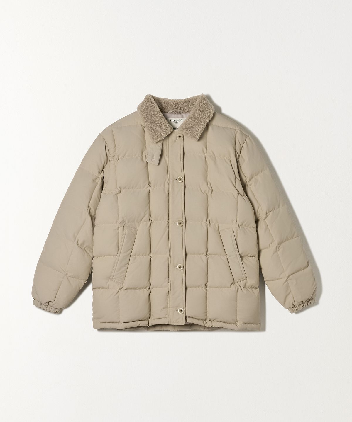 튜드먼트(TTUDEMENT) FUR COLLAR DOWN JUMPER BEIGE