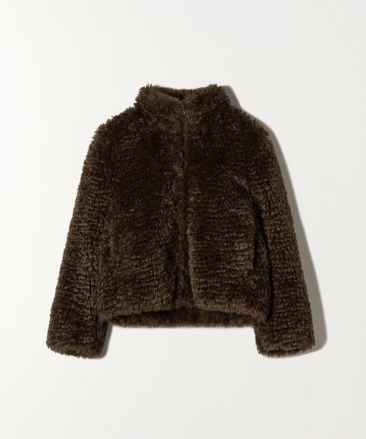 튜드먼트(TTUDEMENT) TEDDY FUR JUMPER DARK BROWN