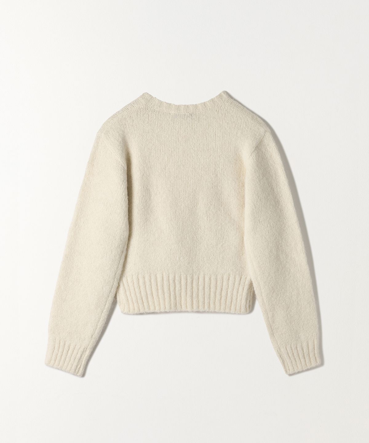 튜드먼트(TTUDEMENT) ALPACA ROUND PULLOVER IVORY