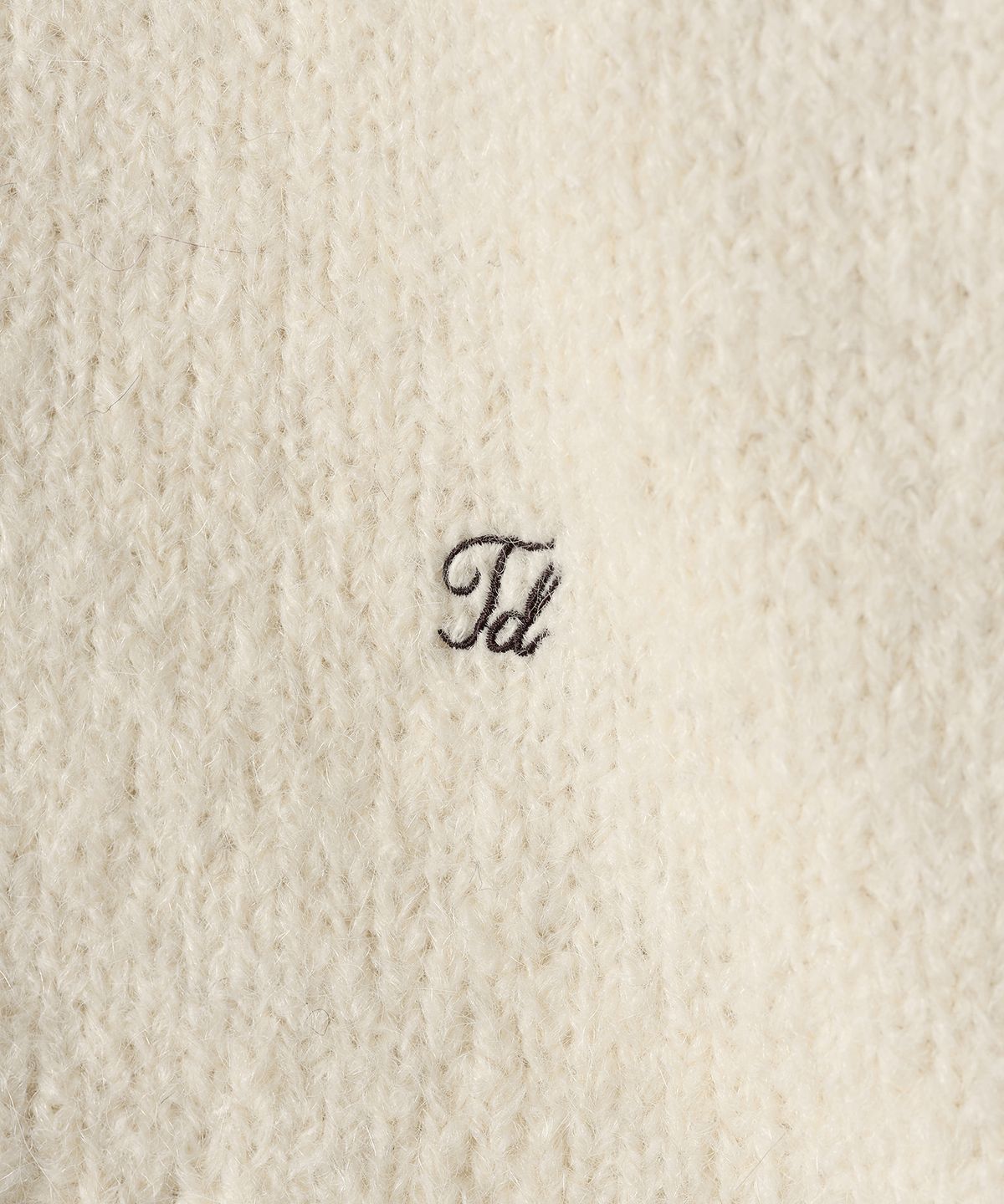 튜드먼트(TTUDEMENT) ALPACA ROUND PULLOVER IVORY