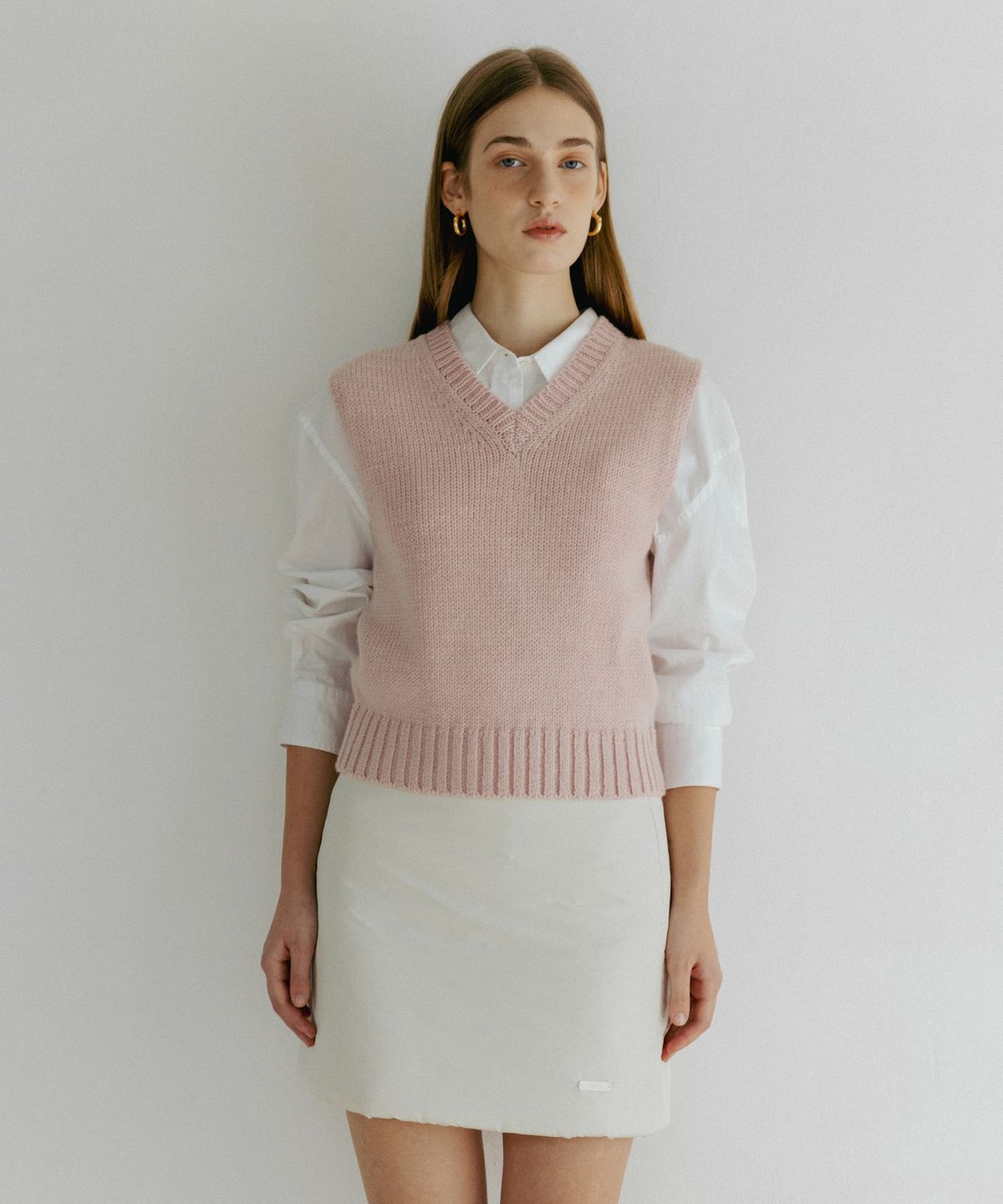 튜드먼트(TTUDEMENT) PADDED MINI SKIRT CREAM
