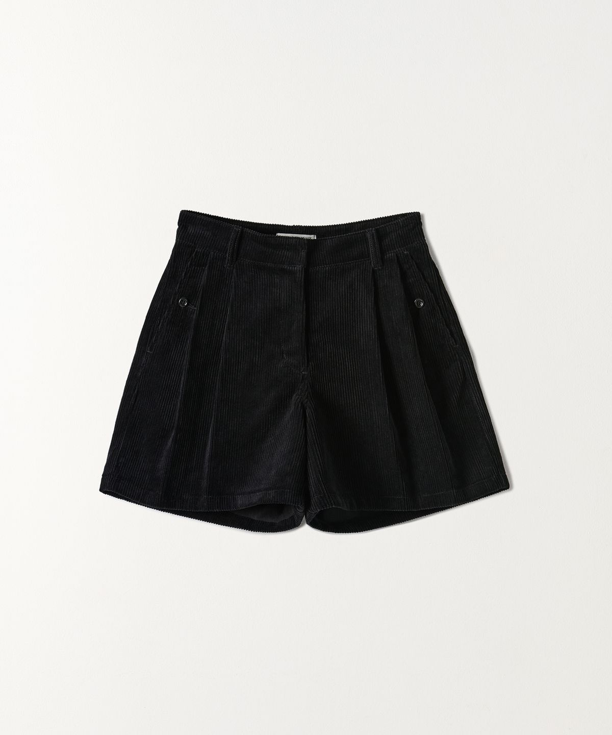 튜드먼트(TTUDEMENT) CORDUROY SHORTS BLACK
