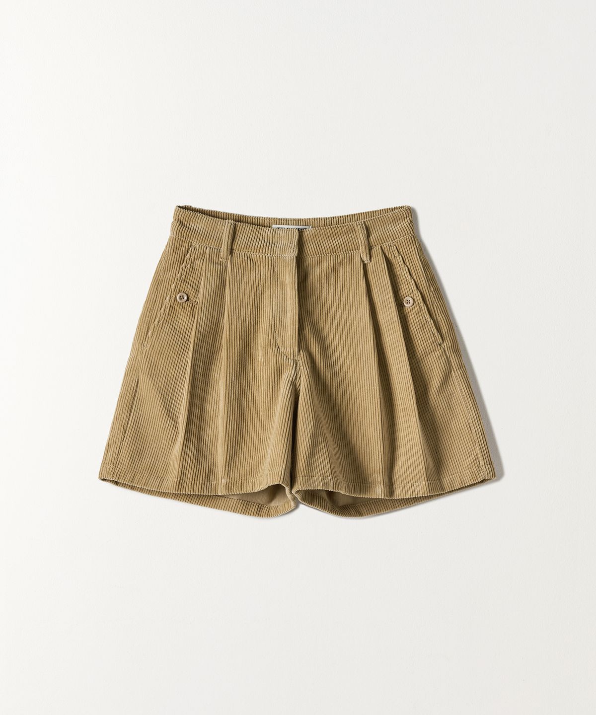 튜드먼트(TTUDEMENT) CORDUROY SHORTS BEIGE