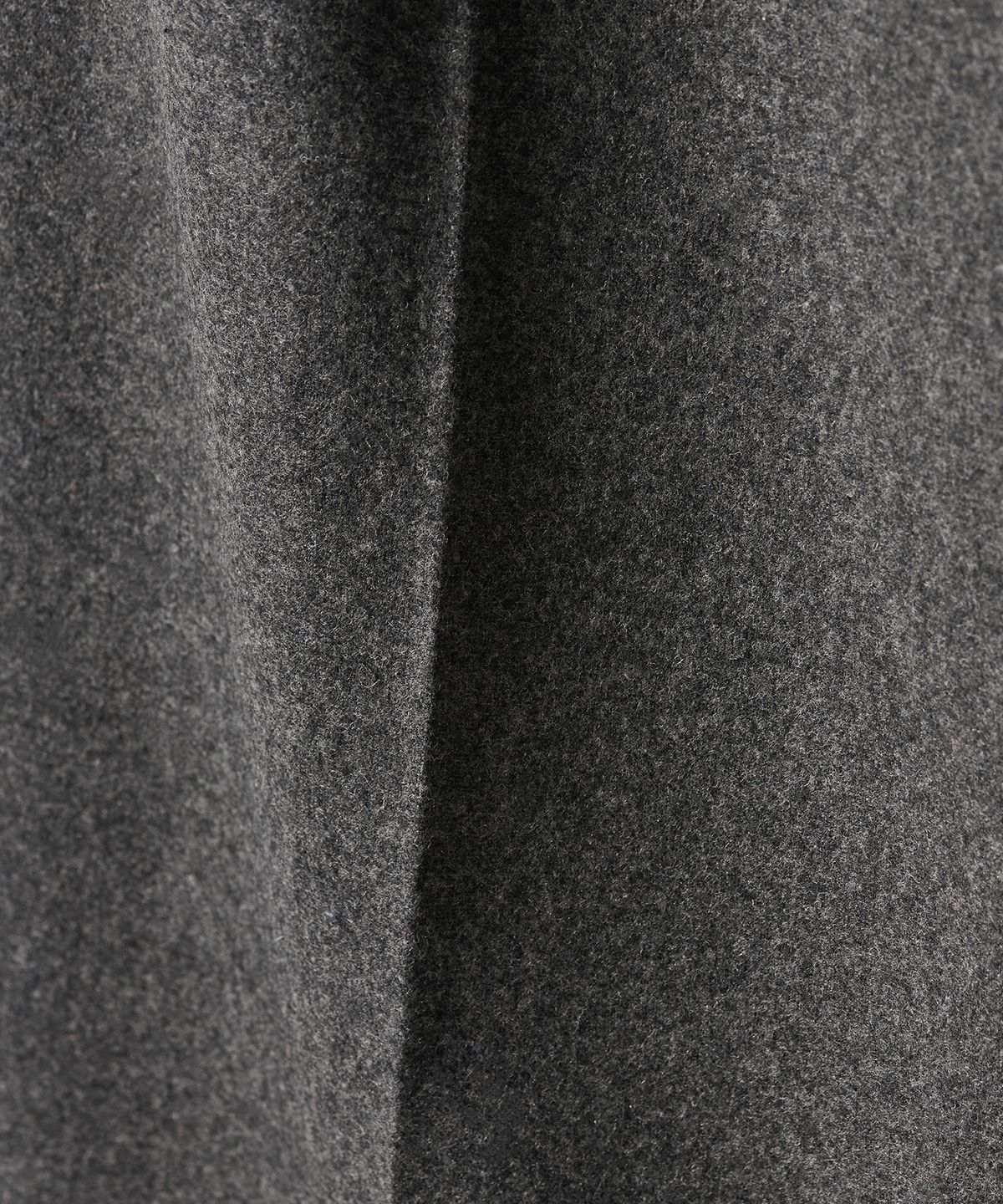 튜드먼트(TTUDEMENT) WOOL ONE-TUCK WIDE SLACKS CHARCOAL