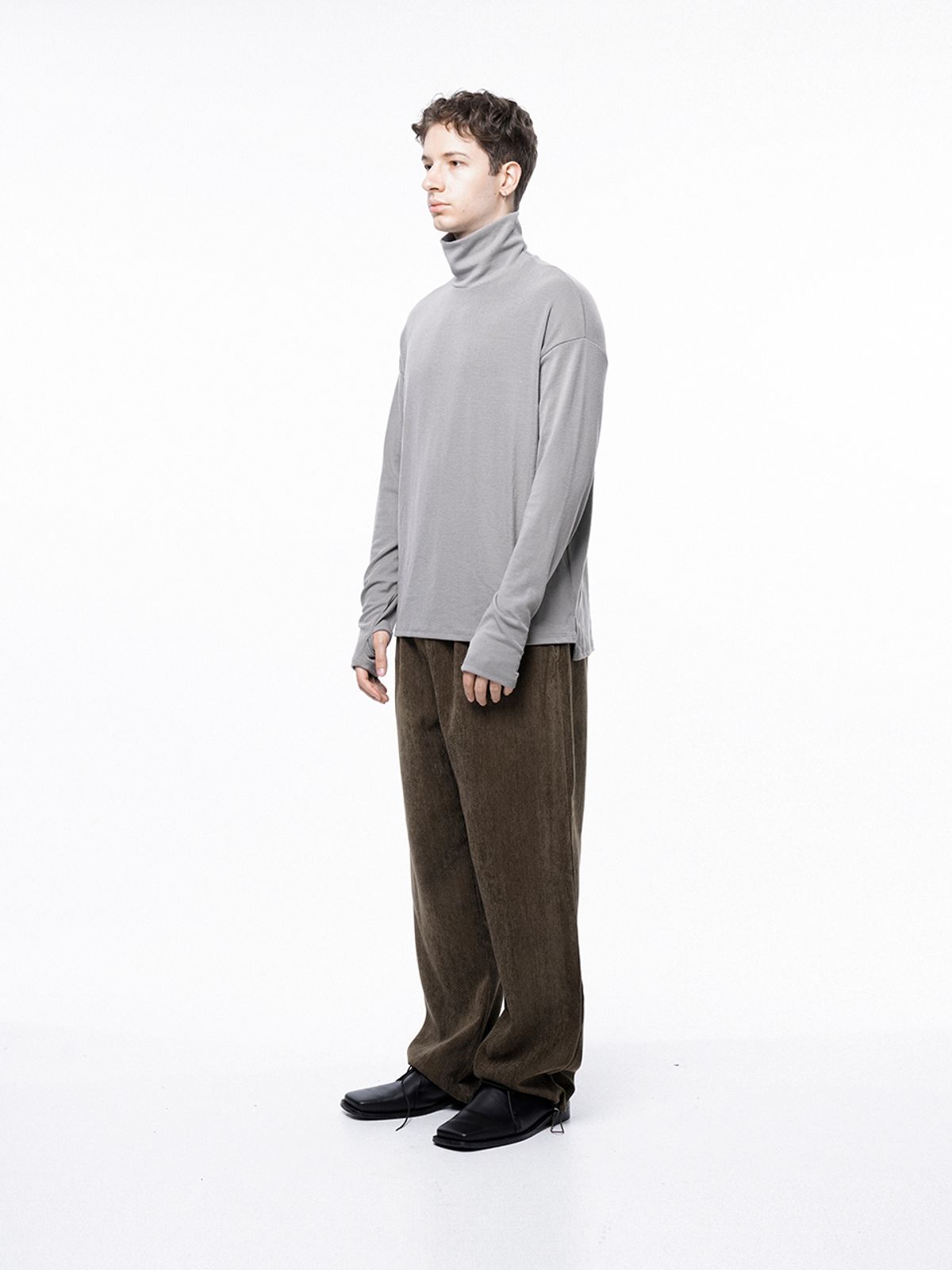 챈세스노이(CHANCE'S NOI) Jacquard String Rug Pants - Brown /M243PT02BR