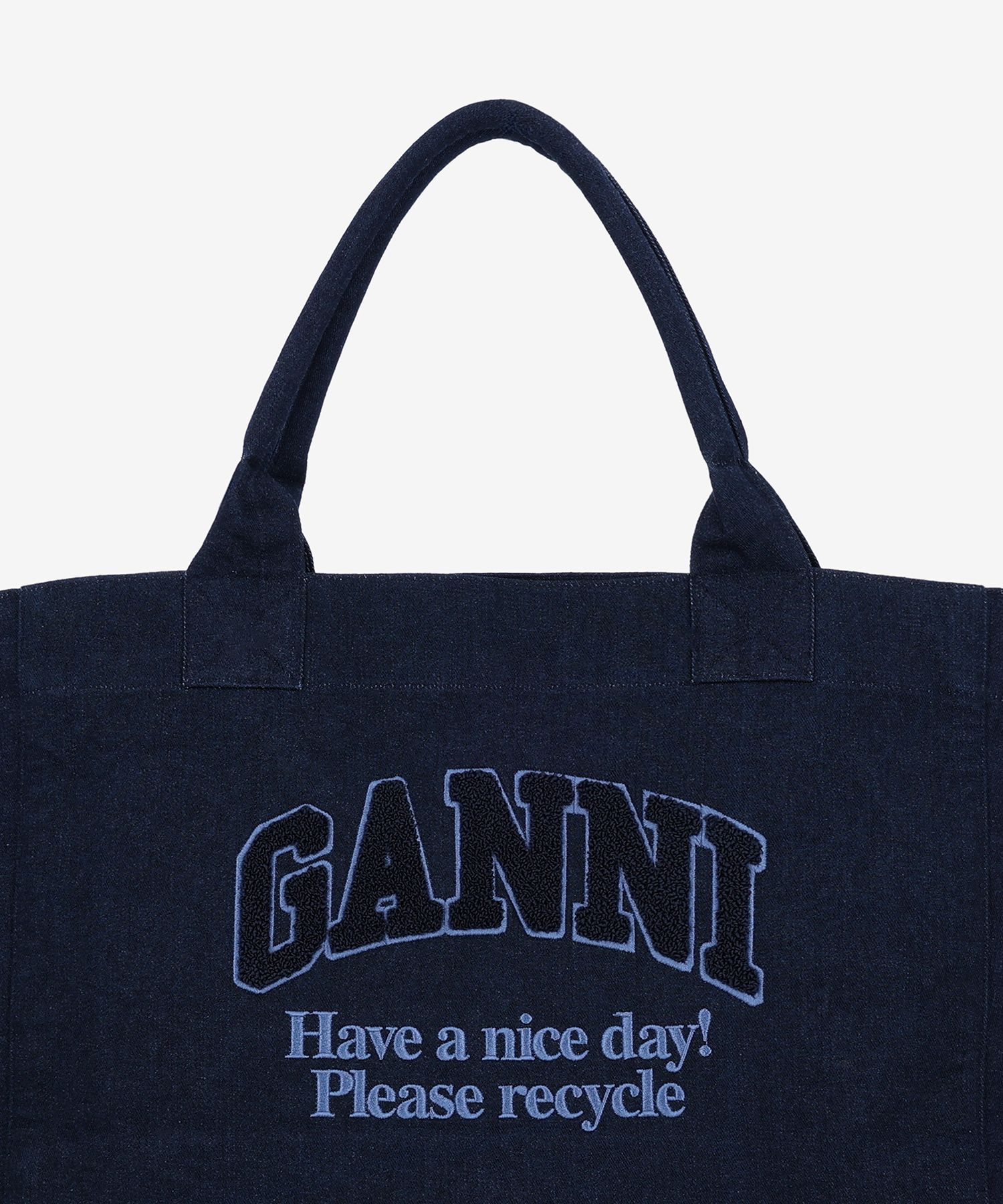 Ganni★XXL デニム ショッパーバッグ A6278642 MUSINSA | GANNI XXL Denim Shopper Bag - Dark Navy / A6278642