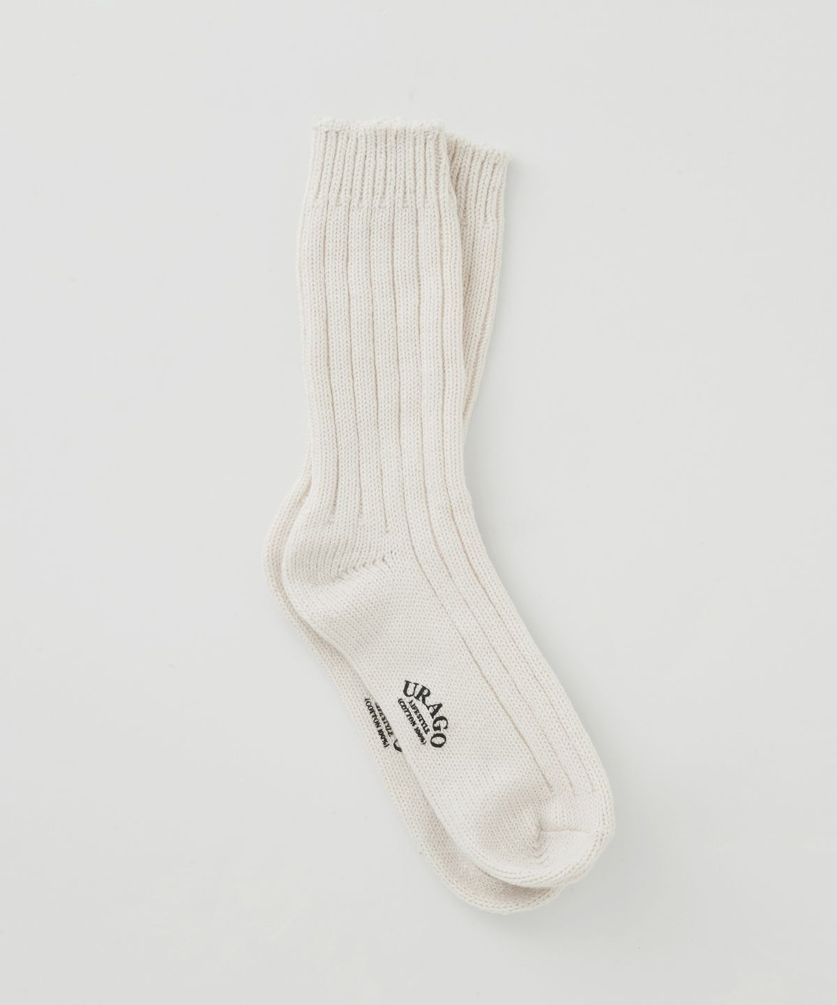 유라고(URAGO) Ribbed loose socks