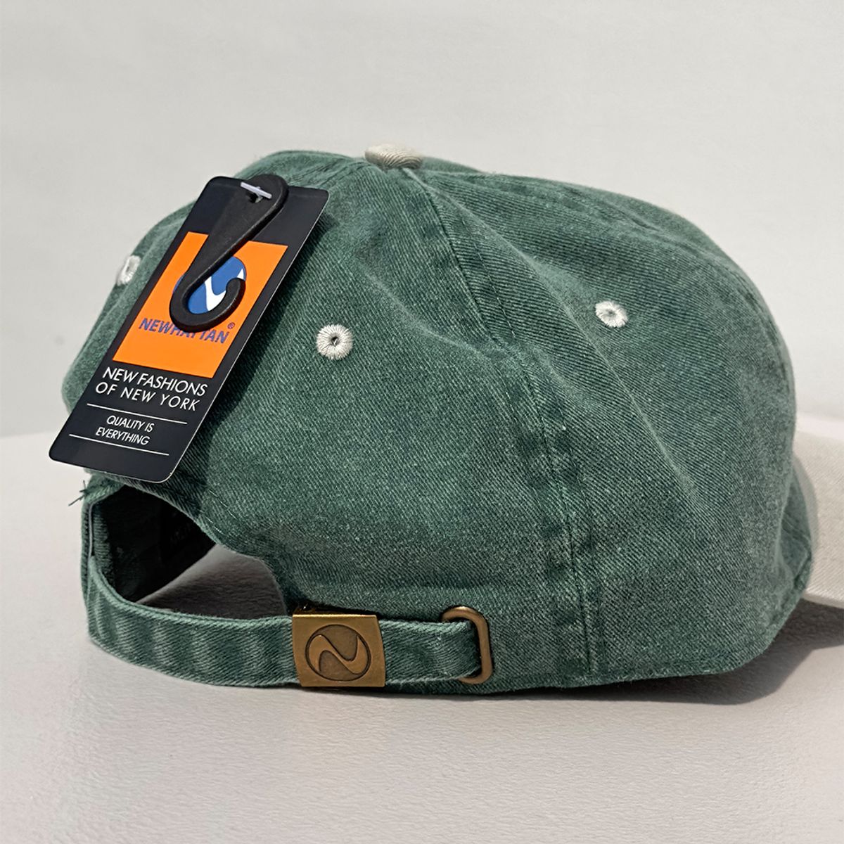 뉴해튼(NEWHATTAN) 빈티지 워싱 볼캡 (green/sand)