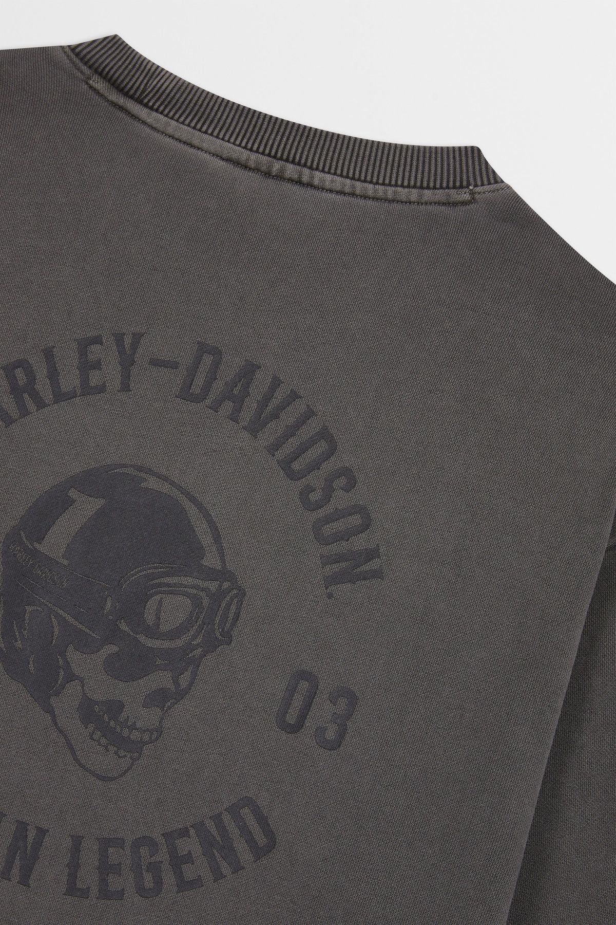할리데이비슨 컬렉션스®(HARLEY-DAVIDSON COLLECTIONS®) 피그먼트 다잉 아메리칸 레전드 스웨트셔츠 챠콜  HH14311208