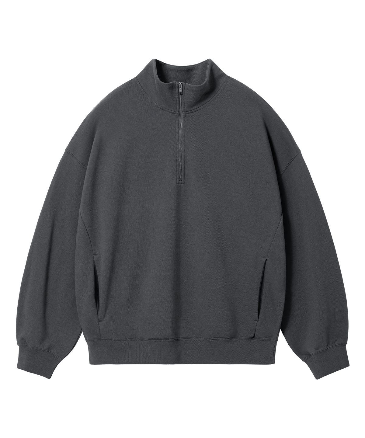 브렌슨(BRENSON) B. 오버핏 스웨트 하프집업 ( 4Color )
