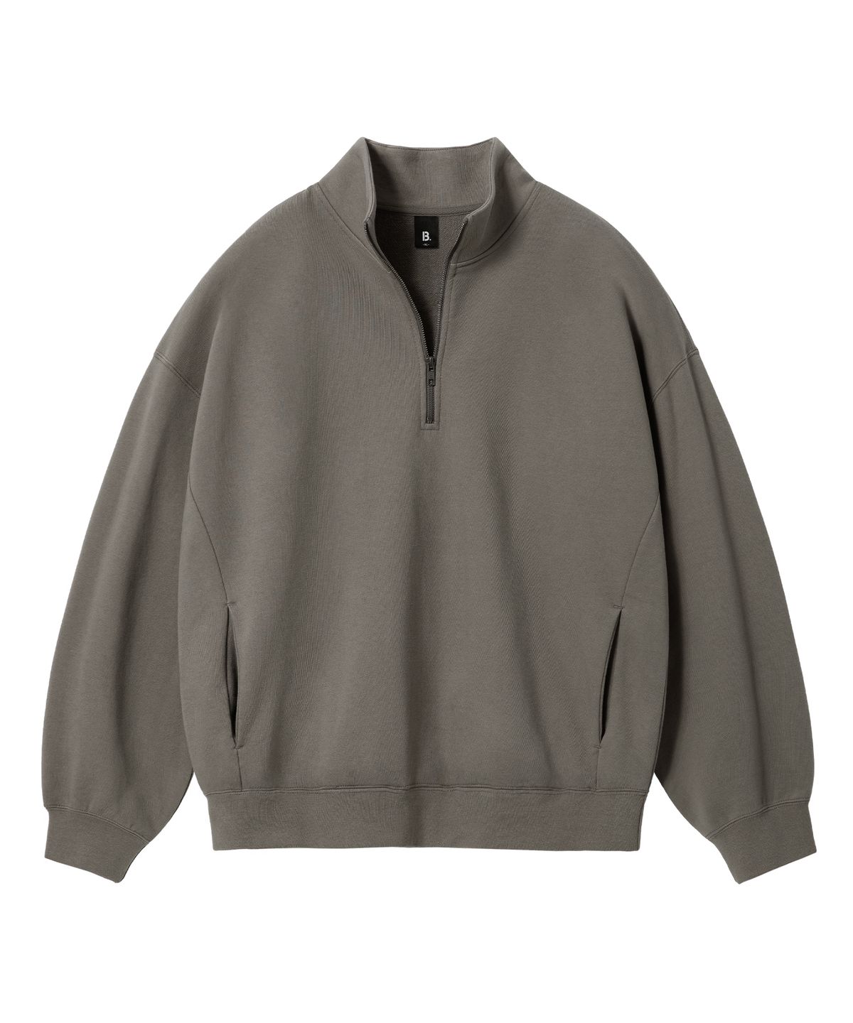 브렌슨(BRENSON) B. 오버핏 스웨트 하프집업 ( 4Color )