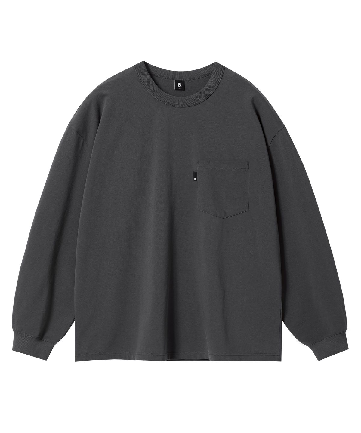 브렌슨(BRENSON) B. 오버핏 포켓 시보리 긴팔티 ( 4Color )