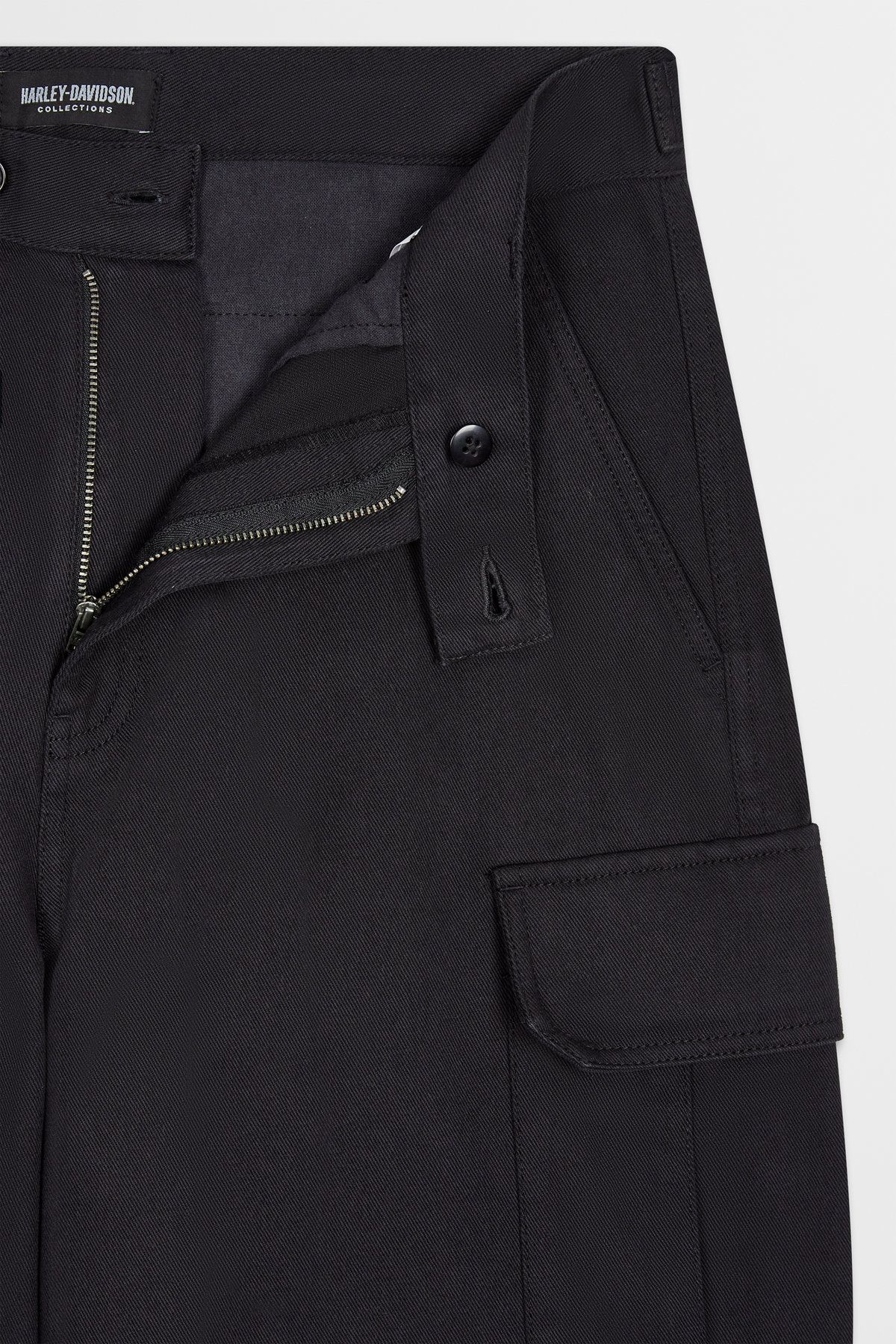 할리데이비슨 컬렉션스®(HARLEY-DAVIDSON COLLECTIONS®) 피그먼트 카고 팬츠 블랙 HH14320202