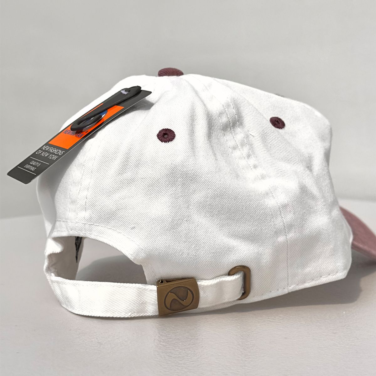 뉴해튼(NEWHATTAN) 빈티지 워싱 볼캡 (natural/burgundy)