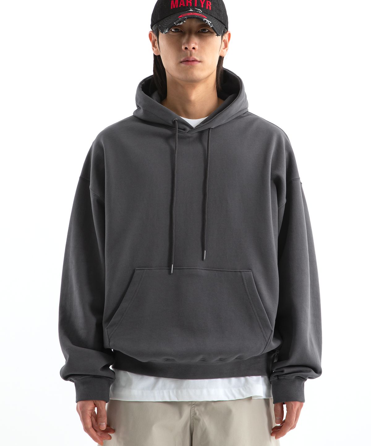 브렌슨(BRENSON) B. 오버핏 스웨트 후드 ( 5Color )