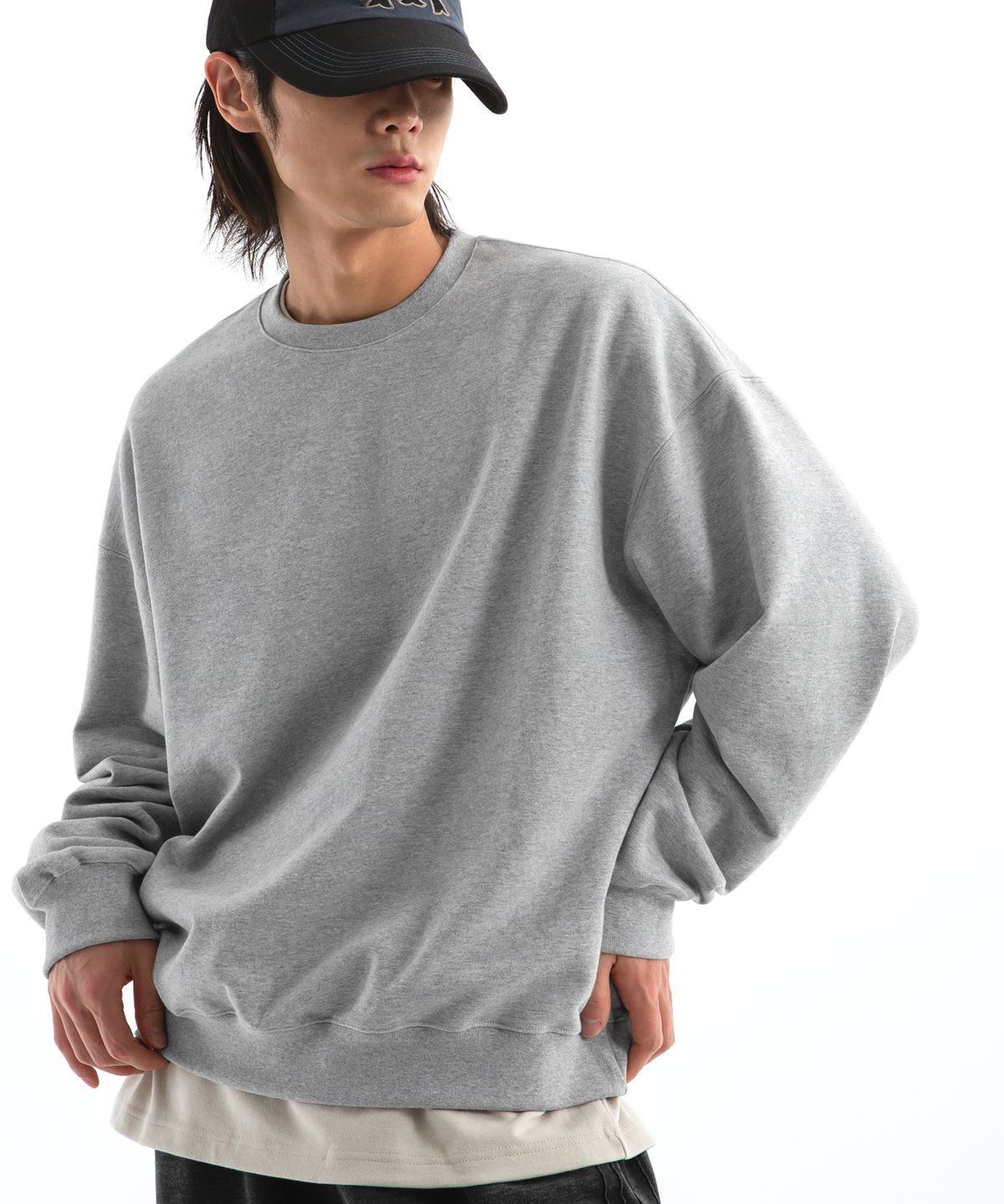 브렌슨(BRENSON) B. 오버핏 스웨트 셔츠 ( 5Color )