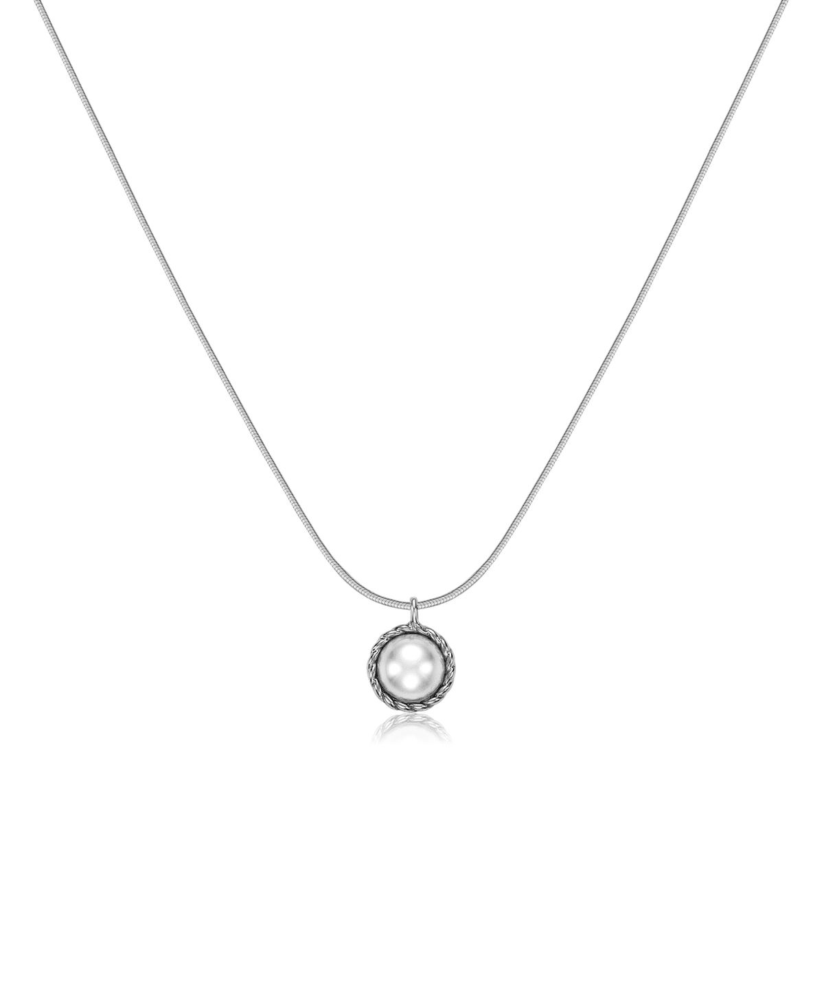 티오유(TOU) [Silver925] NC008 Twist Pearl Necklace (2colors)