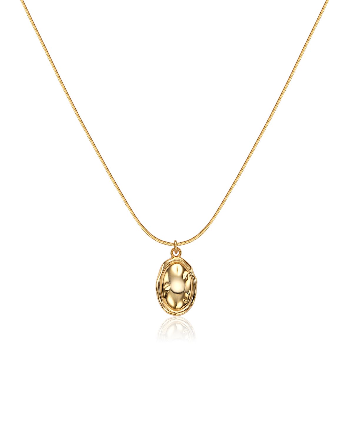티오유(TOU) [Silver925] NC010 Hammer Frame Necklace (2colors)