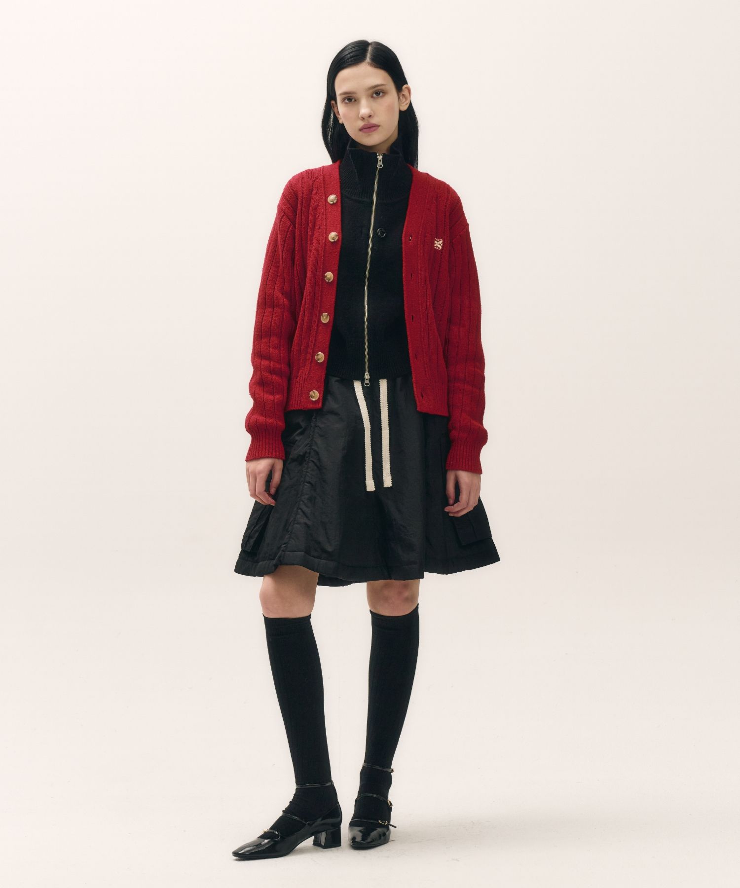 スカート SATUR (W) Padded Balloon Cargo Skirt 4FT1453 MUSINSA | SATUR (W) Padded Balloon Cargo Skirt Black