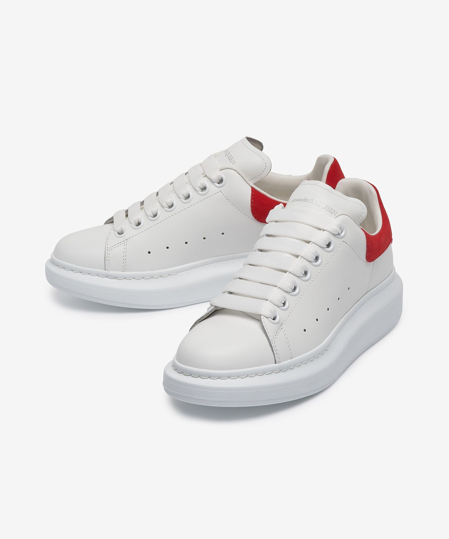 MUSINSA | ALEXANDER McQUEEN Oversize Sneakers - White: Red