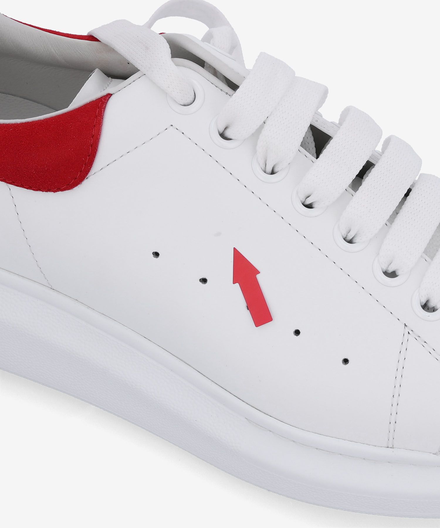 MUSINSA | ALEXANDER McQUEEN Oversize Sneakers - White: Red
