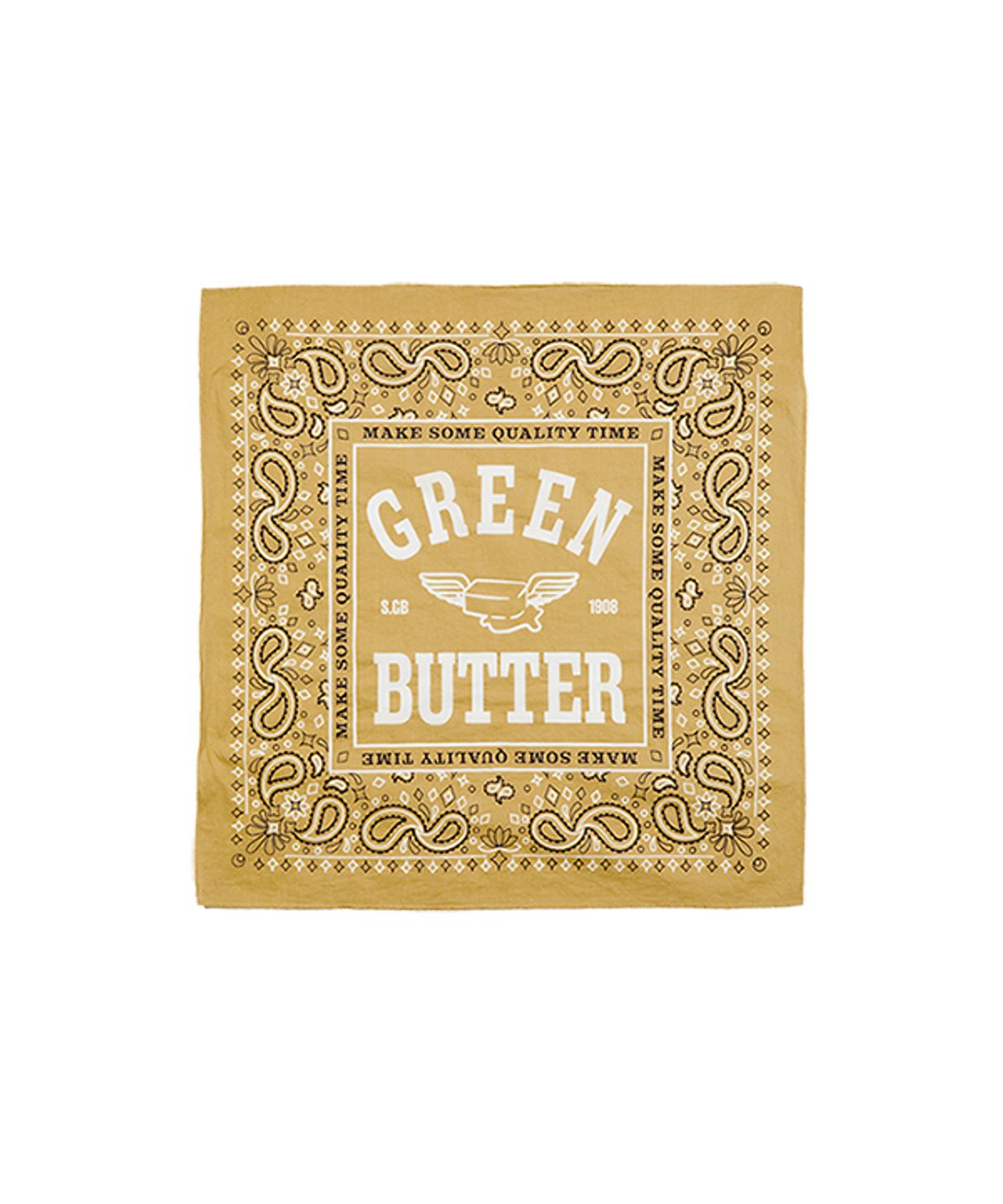 그린버터(GREENBUTTER) Butter Wing Bandana (Navy)
